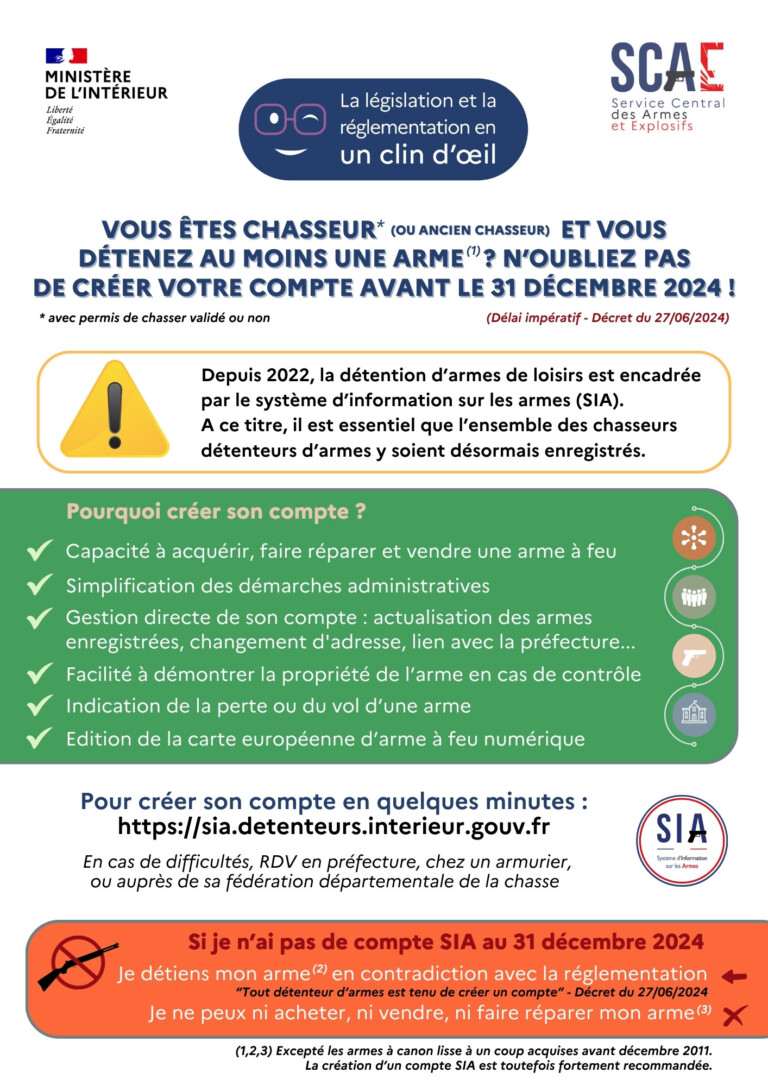 Création d’un compte pour les détenteurs d’armes à feux (3/3)